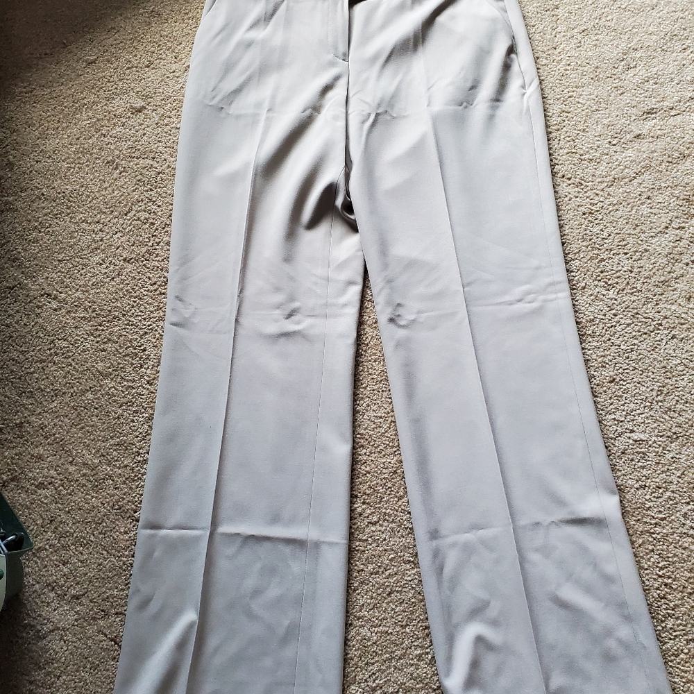 Calvin Klein, size 8, beige suit pants